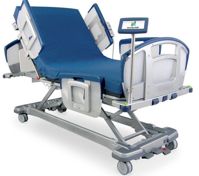 cama de hospital electrica ajustable de 4 secciones